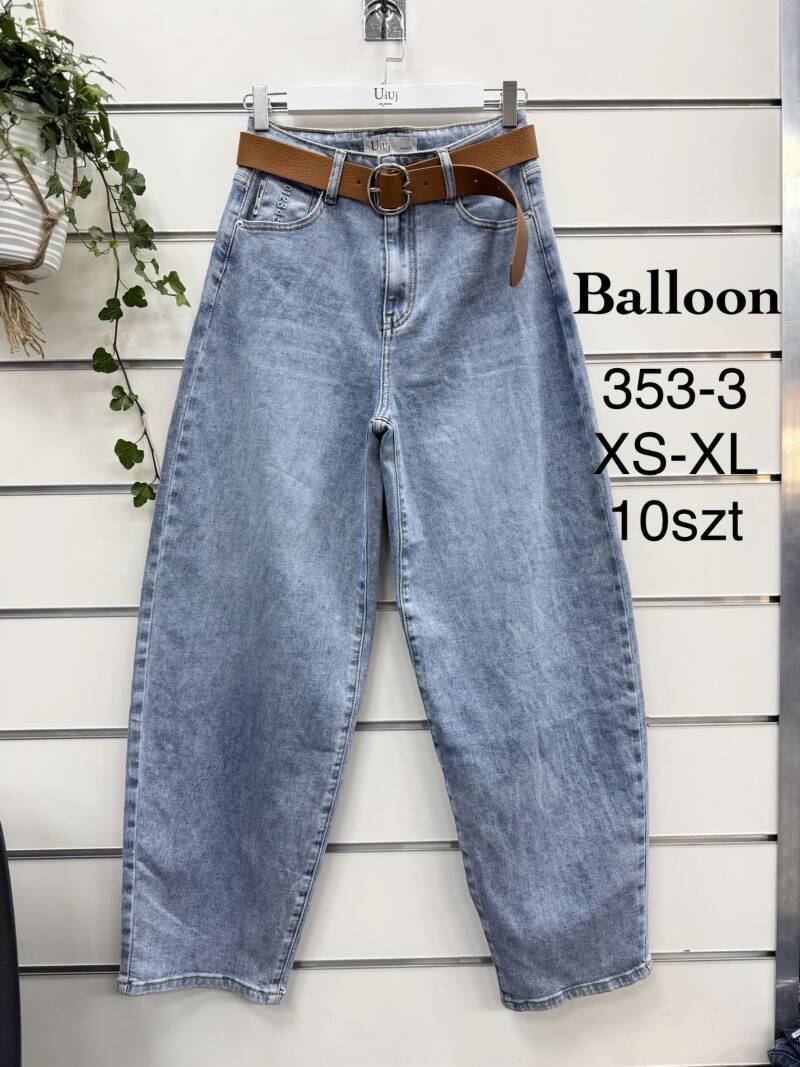 Spodnie damskie jeansy Roz XS-XL, 1 Kolor Paczka 10 szt